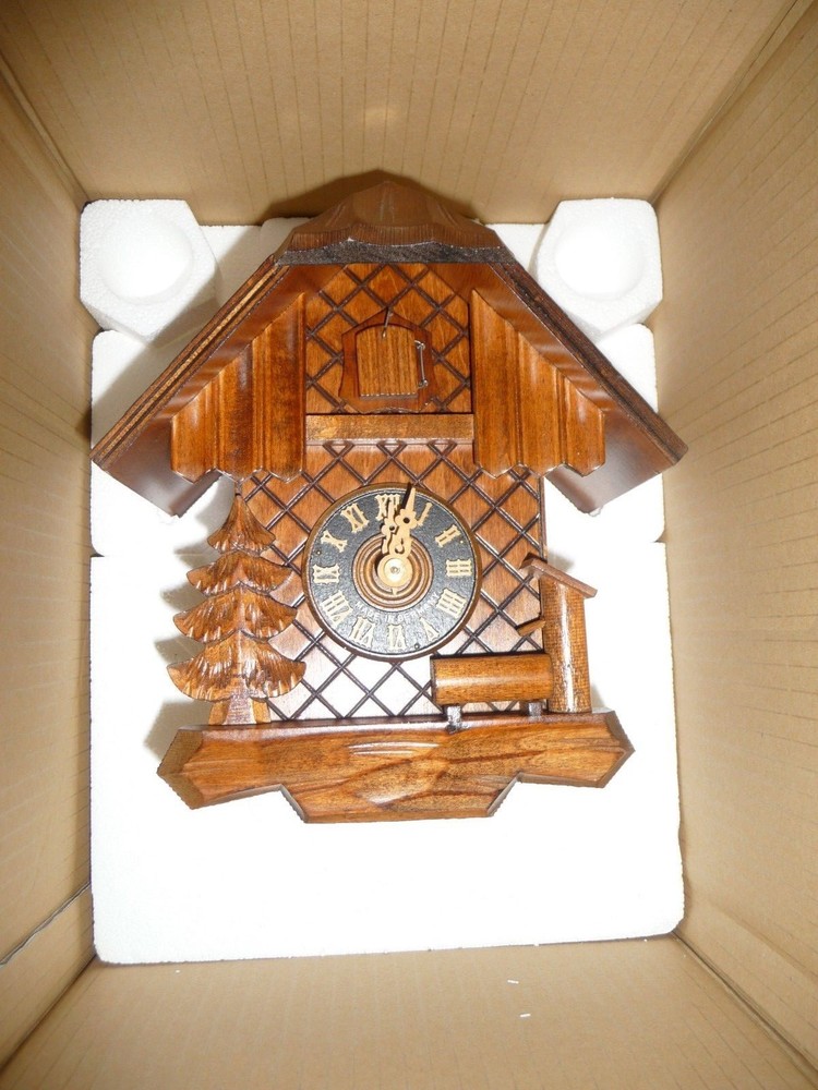 DOLD 1-5 Small Chalet 1 Day German Cuckoo Clock 8.5"