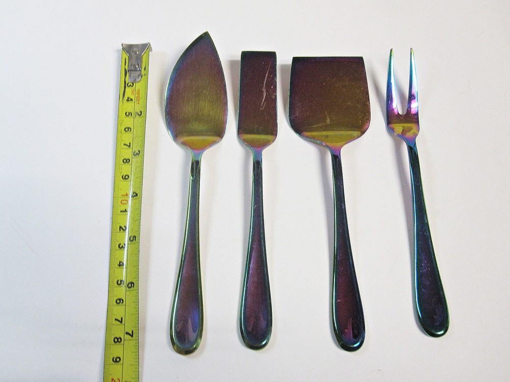 Cambridge CELESTE RAINBOW 4-PC Cheese Serving Set Stainless