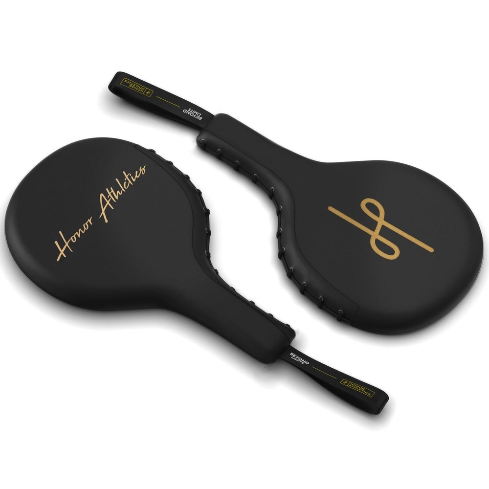Professional Boxing and MMA Punching Paddles (Pair), Black