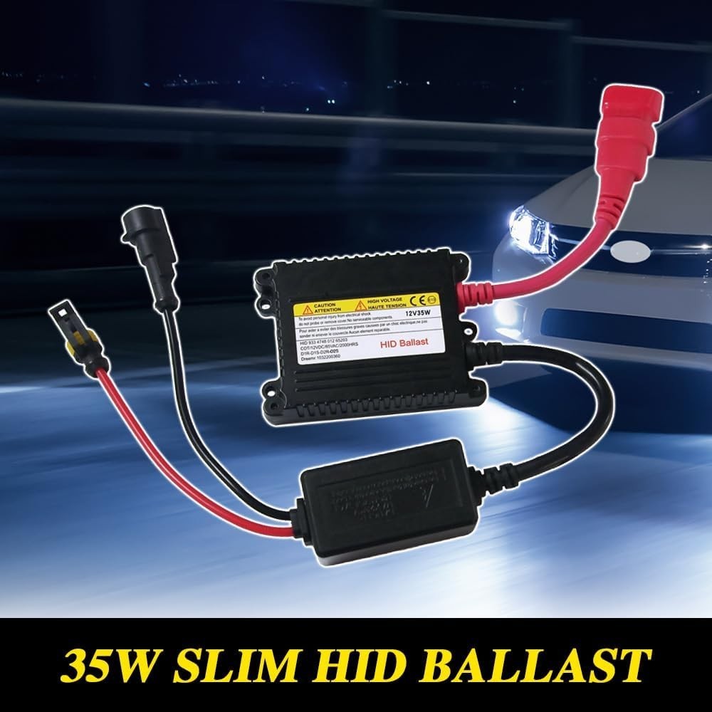 2PCS HID Xenon Ballast DC 12V 35W Slim Headlight Stabilizer Replacement