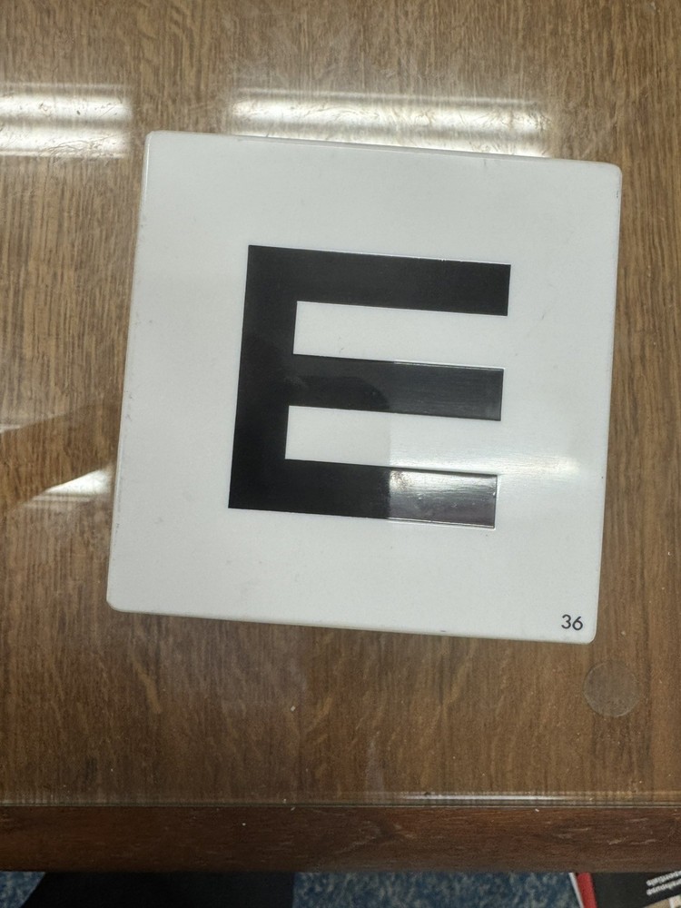 Visual Acuity Testing Durable “E” Block evaluates multiple visual acuities