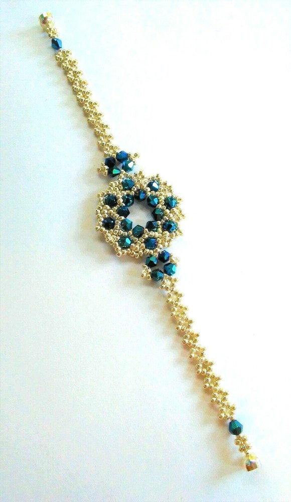 Handmade Silver Cobalt Blue Magnetic Bracelet