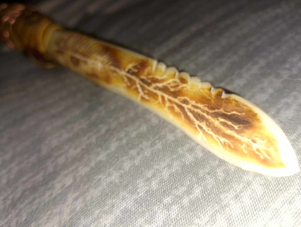 Hand Craved Sinew Knife
