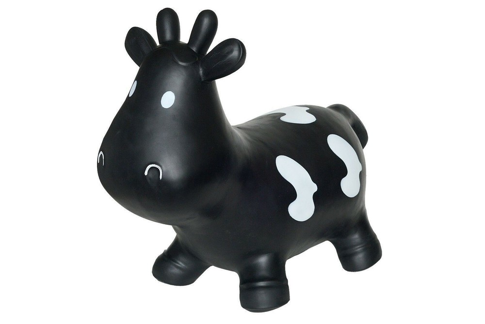 Black Cow Bouncy Hopper Toy