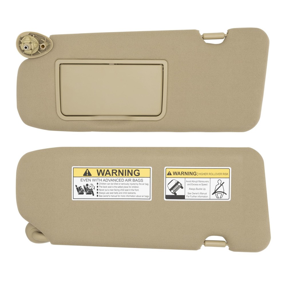 NHILES Driver Left Side Sun Visor Replacement Beige(Driver w/o Light）
