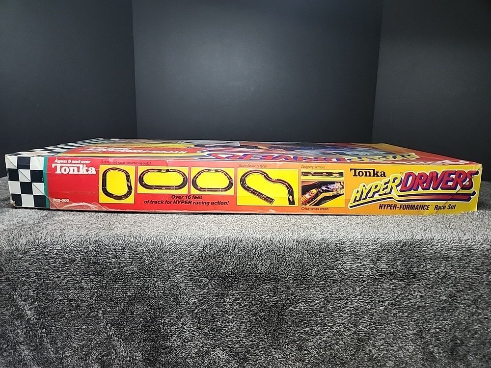 Vintage Tonka Hyper Drivers Hyper-Formance Race Set 1989 READ!