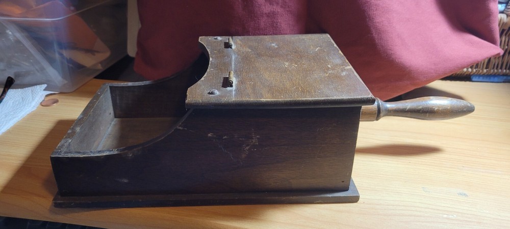Vintage Masonic voting box with original handmade marbles