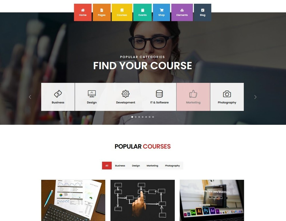 Online School Course Enrollment / eLearning Website - Free Host+Install