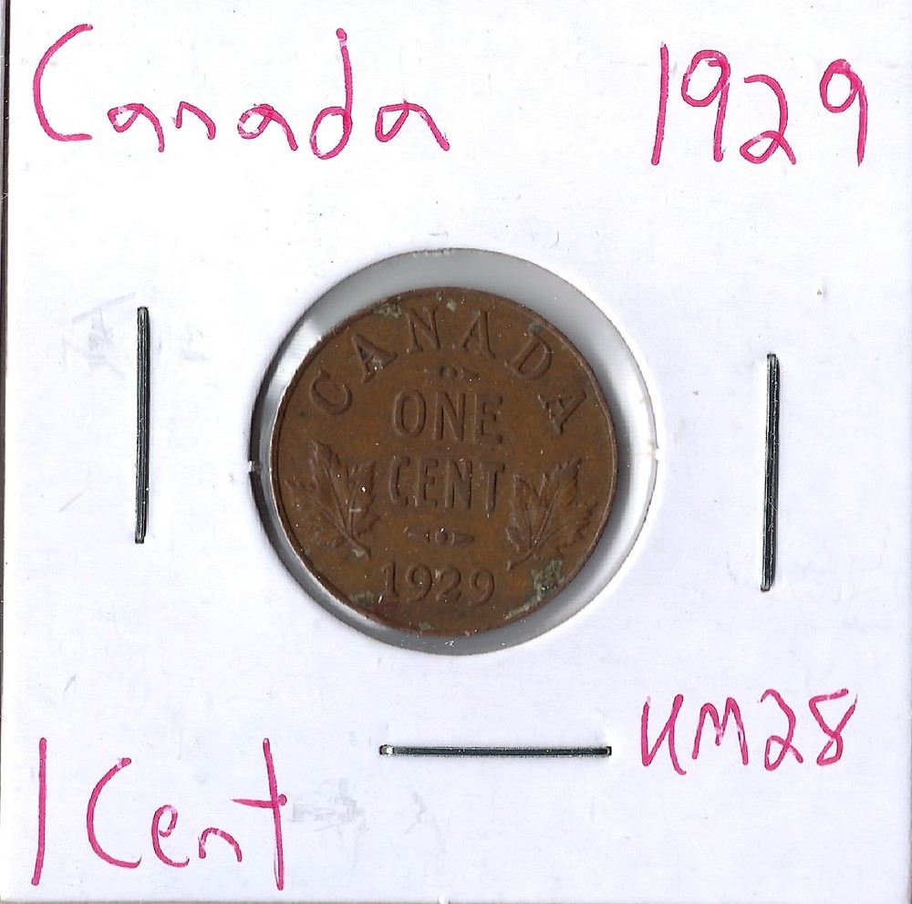 Coin Canada 1 Cent 1929 KM28