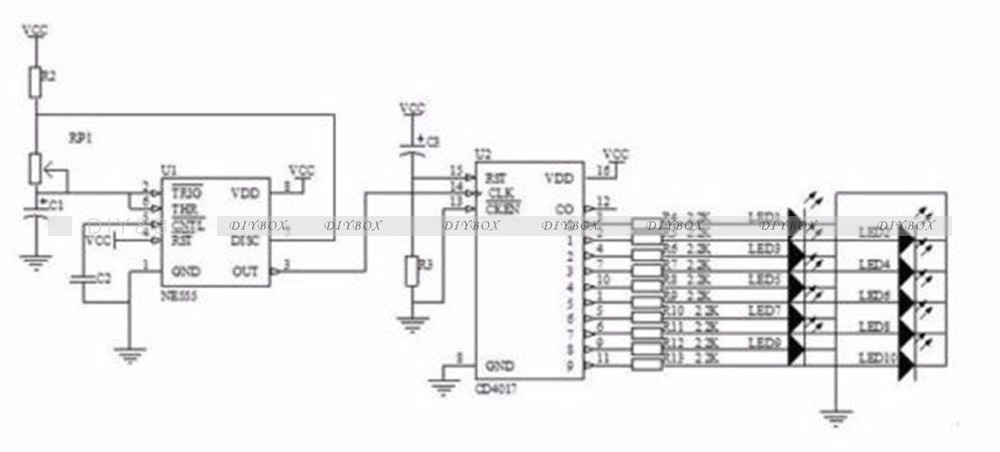 DIY SMD Rotating LED SMD Components Soldering Practice Board Skill Training Kit