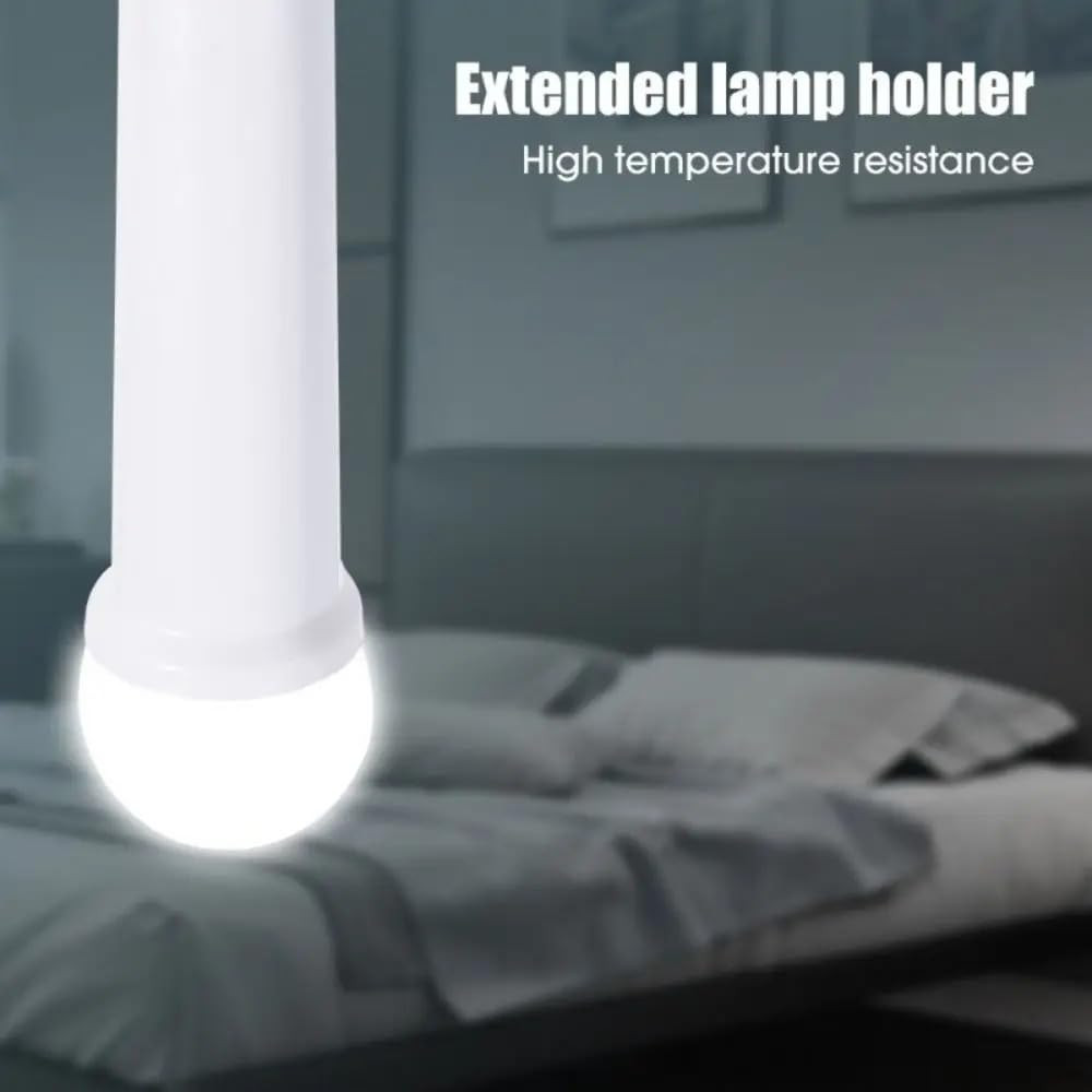 E26 Socket Extender, E26 Standard Medium Base Lamp Bulb Socket Adapter of 12CM/4