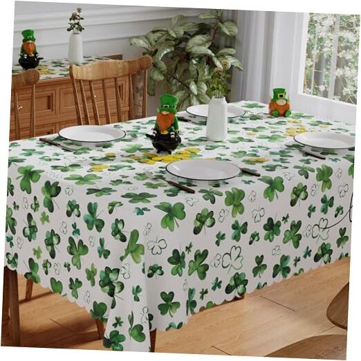 St Patricks Day Tablecloth Rectangle 52x70 Inch, 70" x 52" (Rectangular)