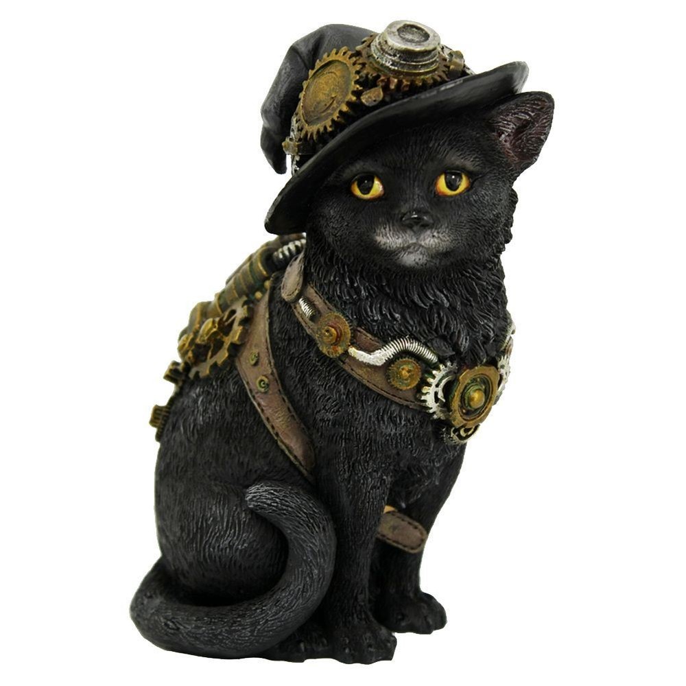 Nemesis Now Clockwork Kitty Figurine Steampunk Cat Ornament