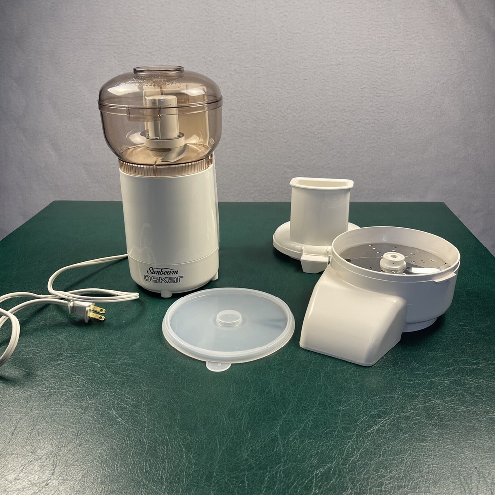 Original Sunbeam OSKAR 14081 Mini Food Processor With Complete Accessories