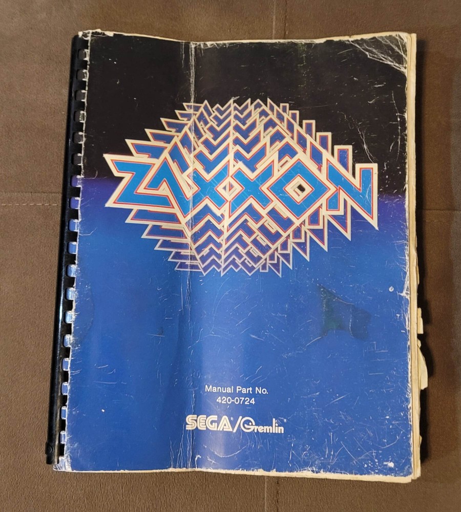 Zaxxon Manual & schematics original , over 130 pages