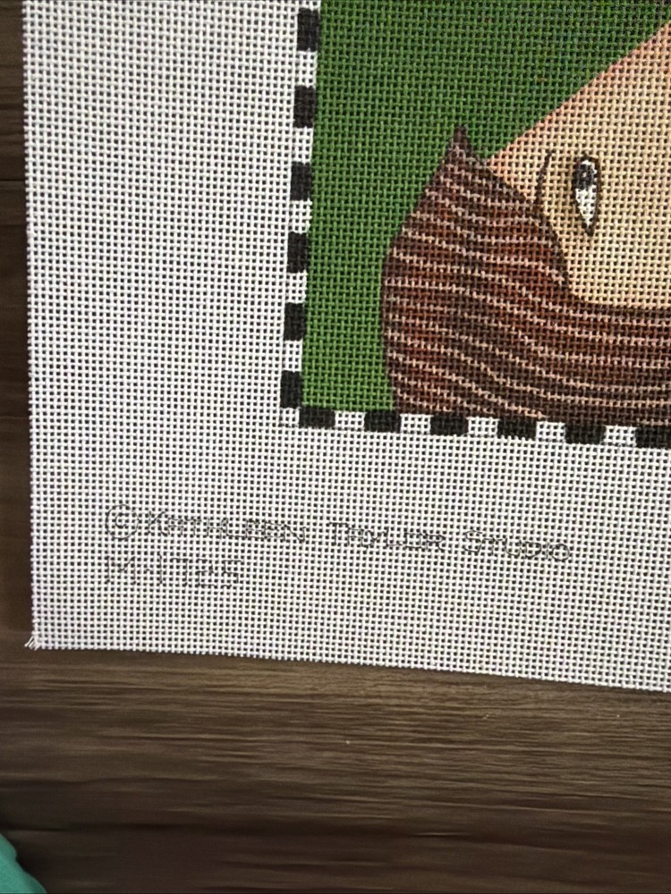 Needlepoint Canvas 8.5” X 10.5”. 18ct