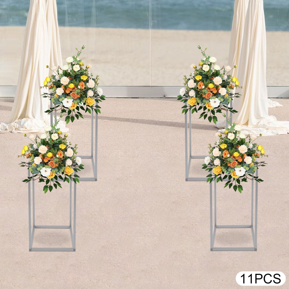 11Pcs Flower Stands Flower Holder for Wedding Decorations Rectangular Wedding