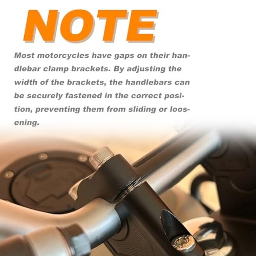 Motorcycle Handlebar Risers, 7/8" 22mm Offset Handlebar Risers Mount Black