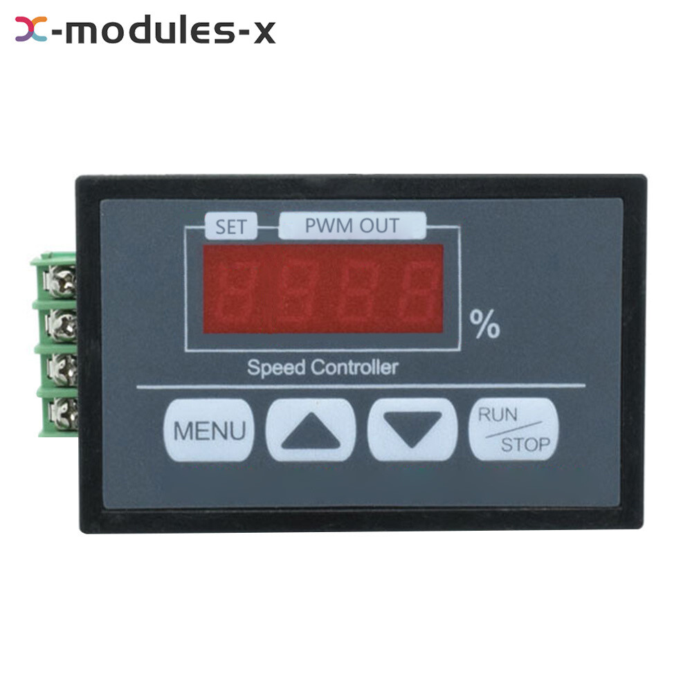 30A 6-60V PWM DC Motor Speed Controller Slow Start Slow Stop Digital Controller