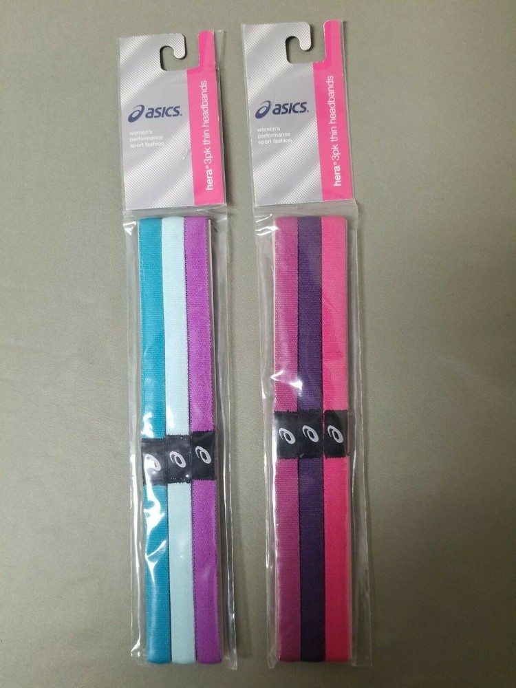 New Asics 3 Pk. Headbands.