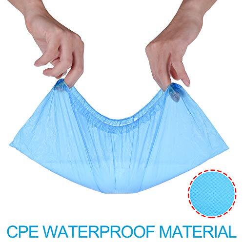 100 Pack Disposable Waterproof Shoe Covers Non-Slip Boots Floor Protector