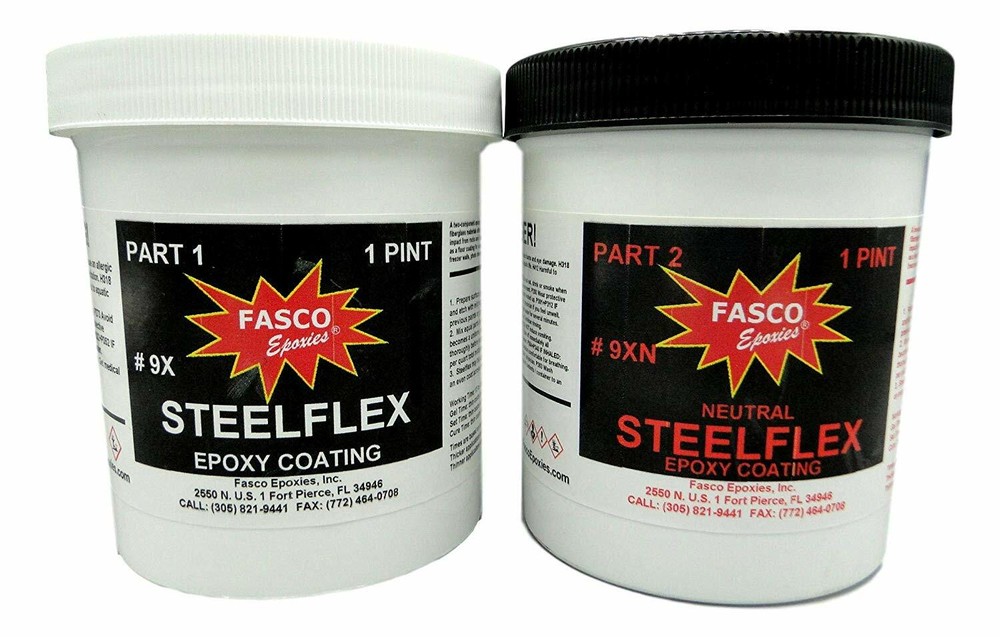 Fasco Epoxies Steelflex Neutral - Epoxy Bottom Coating - Quart Kit