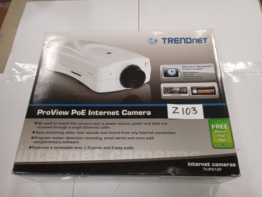 TRENDnet ProView PoE Internet CameraTV-IP512P
