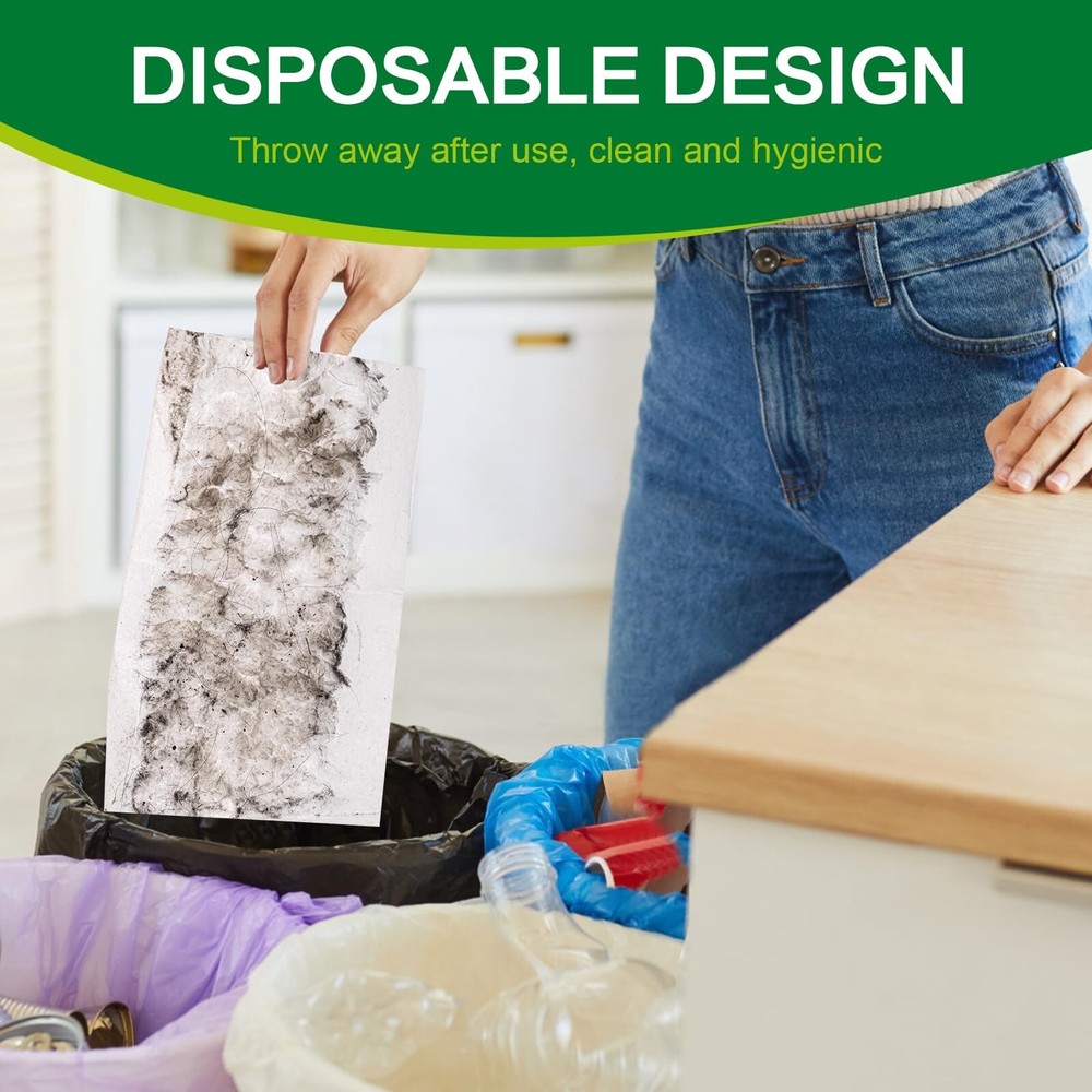 Heavy Duty Dry Sweeping Cloths for Swiffer Sweeper Mop, Microfiber Duster Mop...