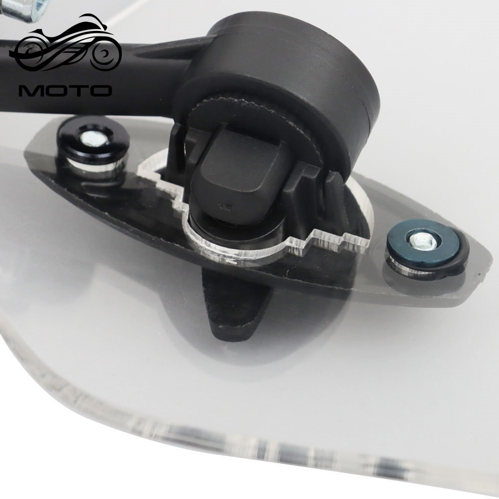 Universal Motorcycle Windshield Extension Adjustable Clip-on Windscreen Extender