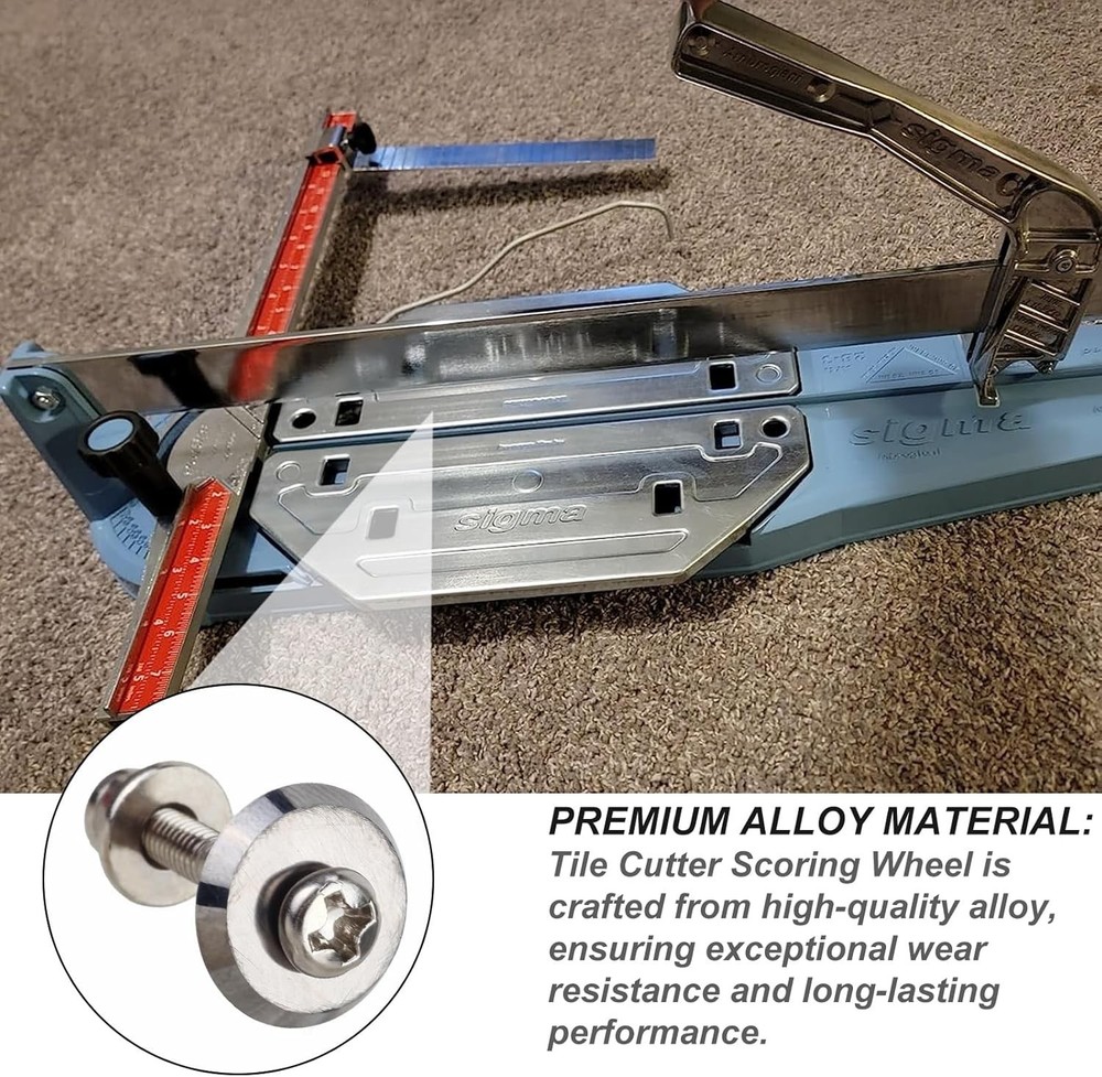 12mm Tile Cutter Scoring Wheel 14A for All Sigma Pull Handle Tile Cutters,Alloy