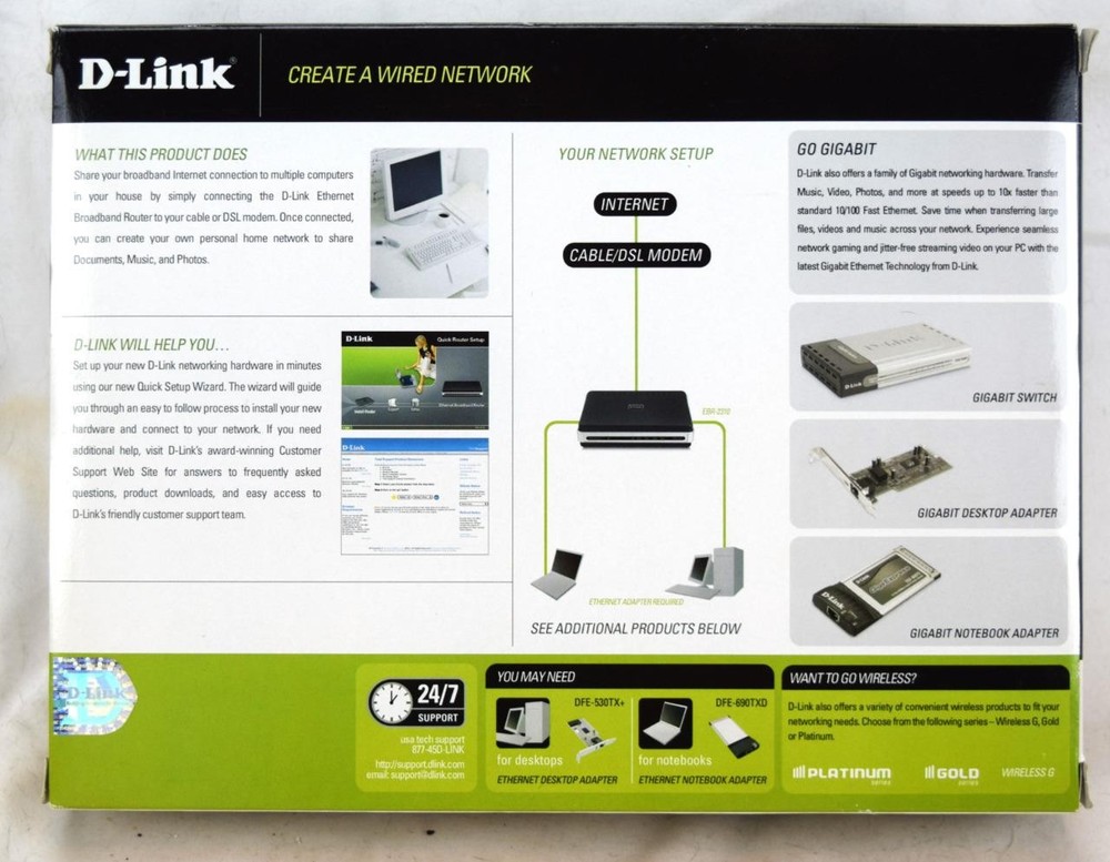 D-Link Ethernet Broadband Router EBR-2310 NIB