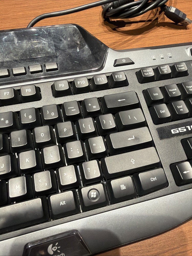 WORKING Logitech G510 Keyboard USB Gaming