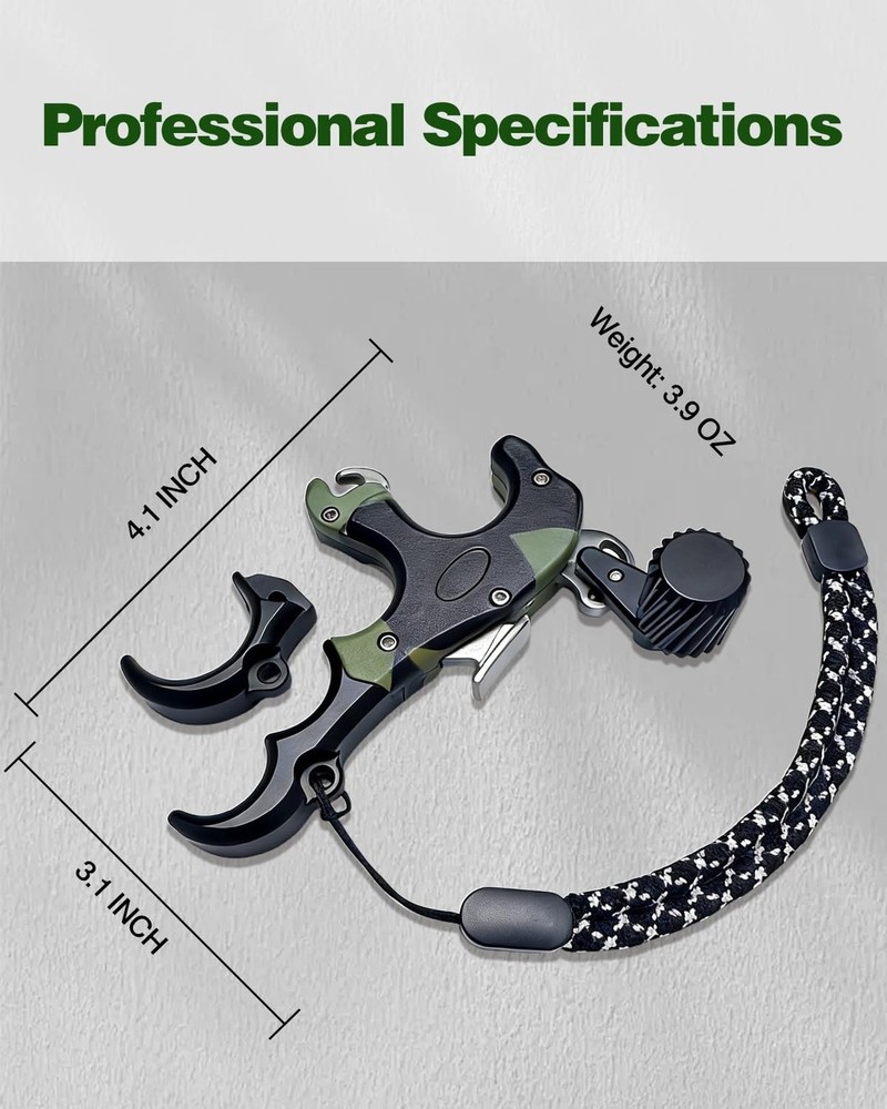 NOVASPARK Thumb Bow Release Aid for Compound Bow– 4 & 3 Finger Bow Release | ...