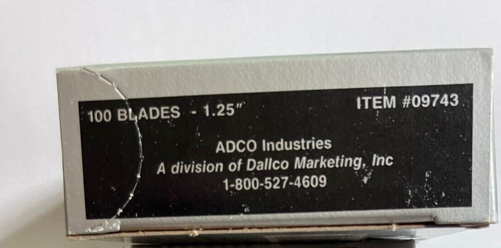 100 New Old Stock Box Cutter replacement blades Armor Guard Adco