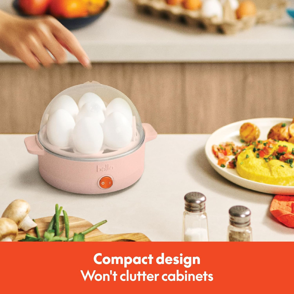 7 Egg Single Stack Electric Egg Cooker, Auto Shutoff, 360 Watt