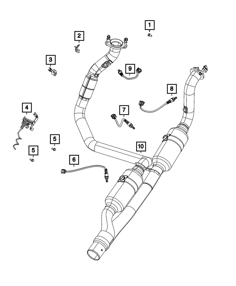 Genuine Mopar Oxygen Sensor 68394642AB