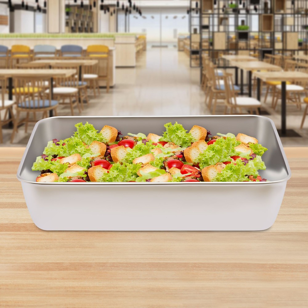 Lasagna Pan, Baking Roasting Tray, Rectangular Tray, SUS304 Stainless Steel Pan