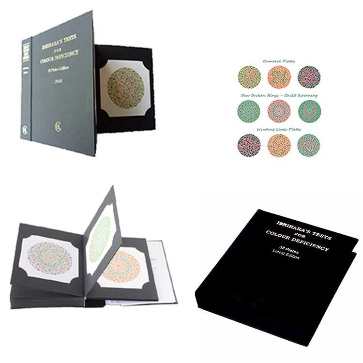 Ishihara Test Chart Book for Color Deficiency 38 Plates ( Multicolor )