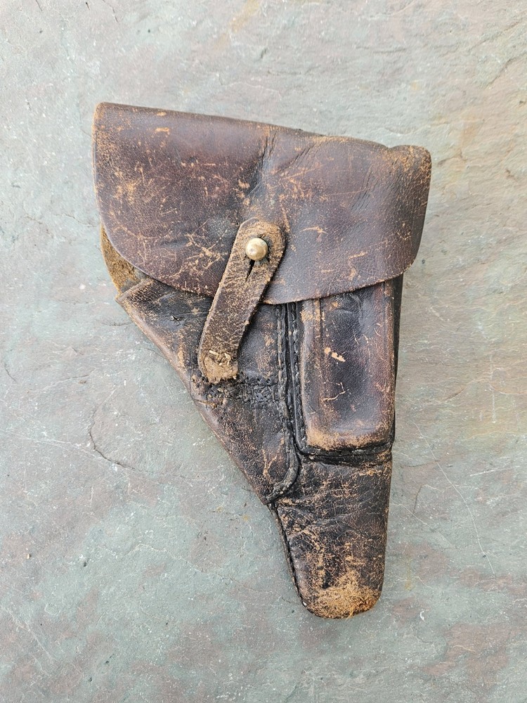 Original German Walther PP Leather Holster Marked Inside Flap