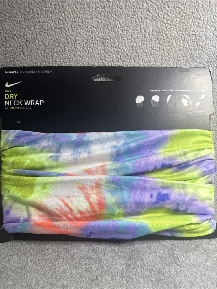NIKE Dri-FIT Neck Wrap One Size Tie Dye Running