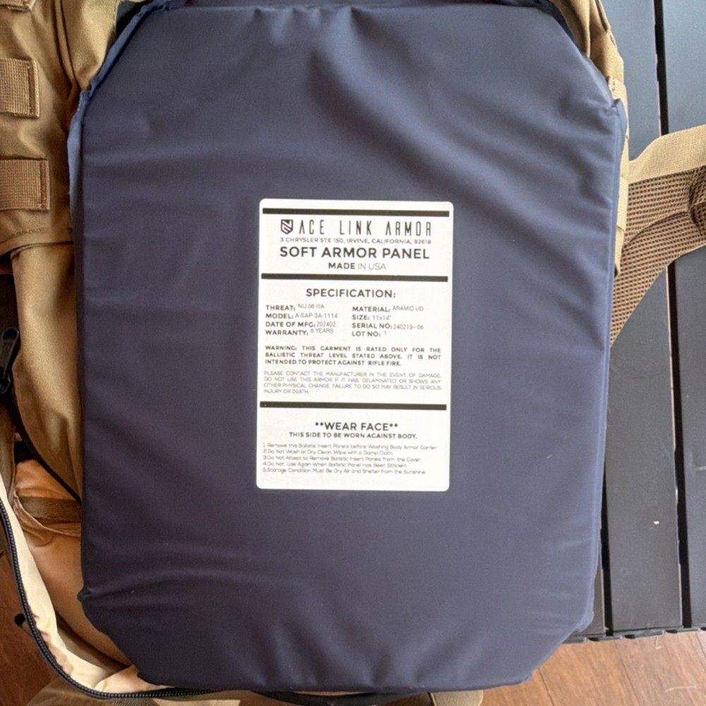 Ace Link Armor Fast Deploy Backpack Bundle