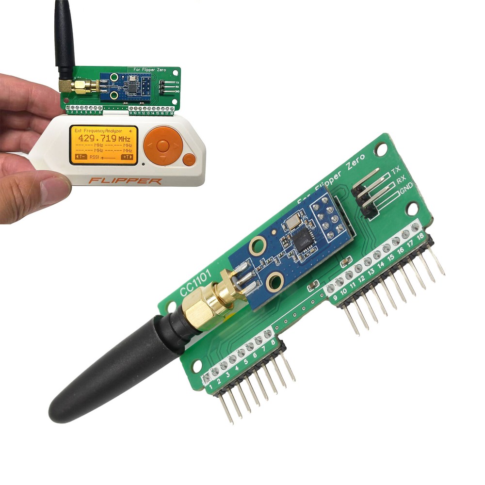 For Flipper CC1101 SubGhz External SubGhz Module Frequency Analyzer 433MHz