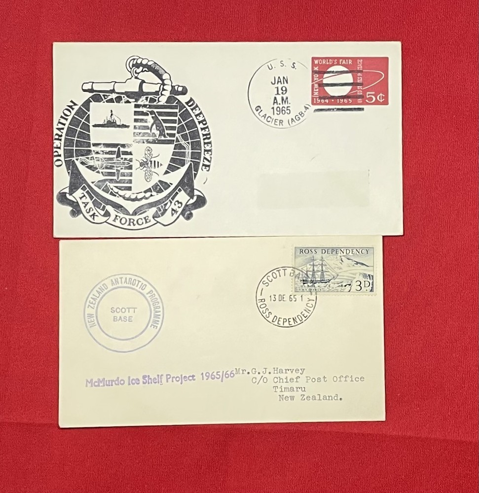 1965 BAS British Antarctic Territory 2 x FDC