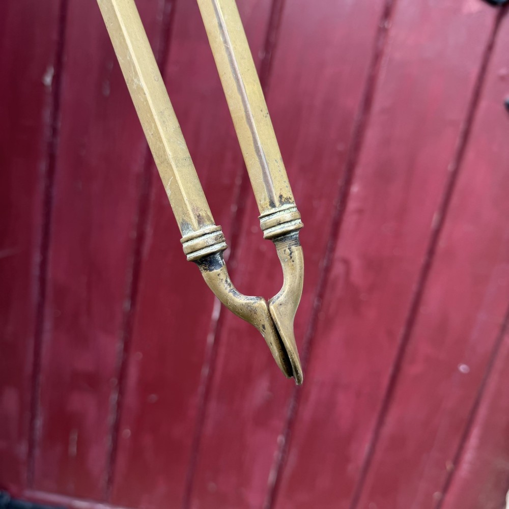 Victorian Brass Fireside Tools