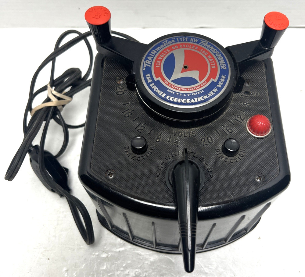 LIONEL TRAINMASTER TYPE KW TRANSFORMER 190 WATTS MODEL - TESTED - WORKING - #1