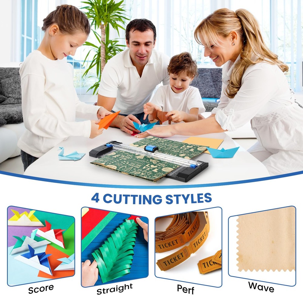 Paper Cutter Personal Rotary Trimmer for cardstock withAutomatic Security