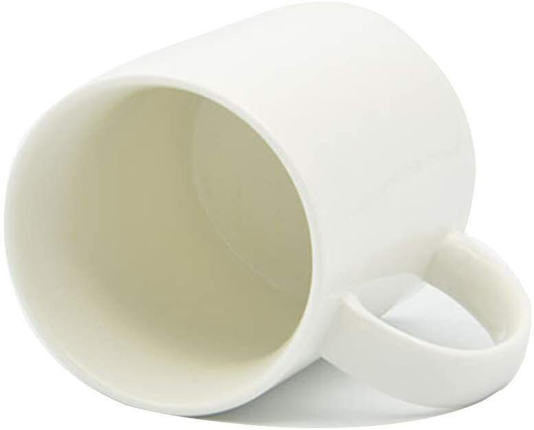 White Sublimation Blank Ceramic Coffee Tea Mugs (15 oz. - 6 Case, White)