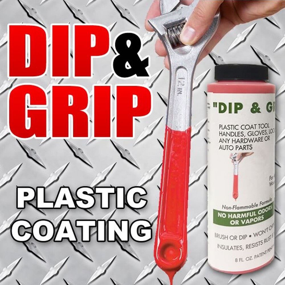 Dip and Grip Rubberized Plastic Coating (White) 8 fl. oz.