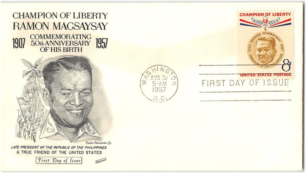 US #1096 First Day Cover (FDC), 1957