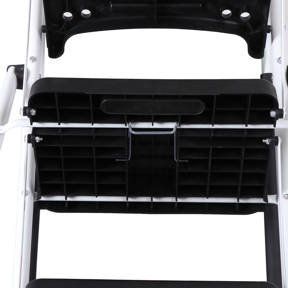 Step Ladder Folding 5-Step Ladder with Tool Platform Step Stool Lightweight
